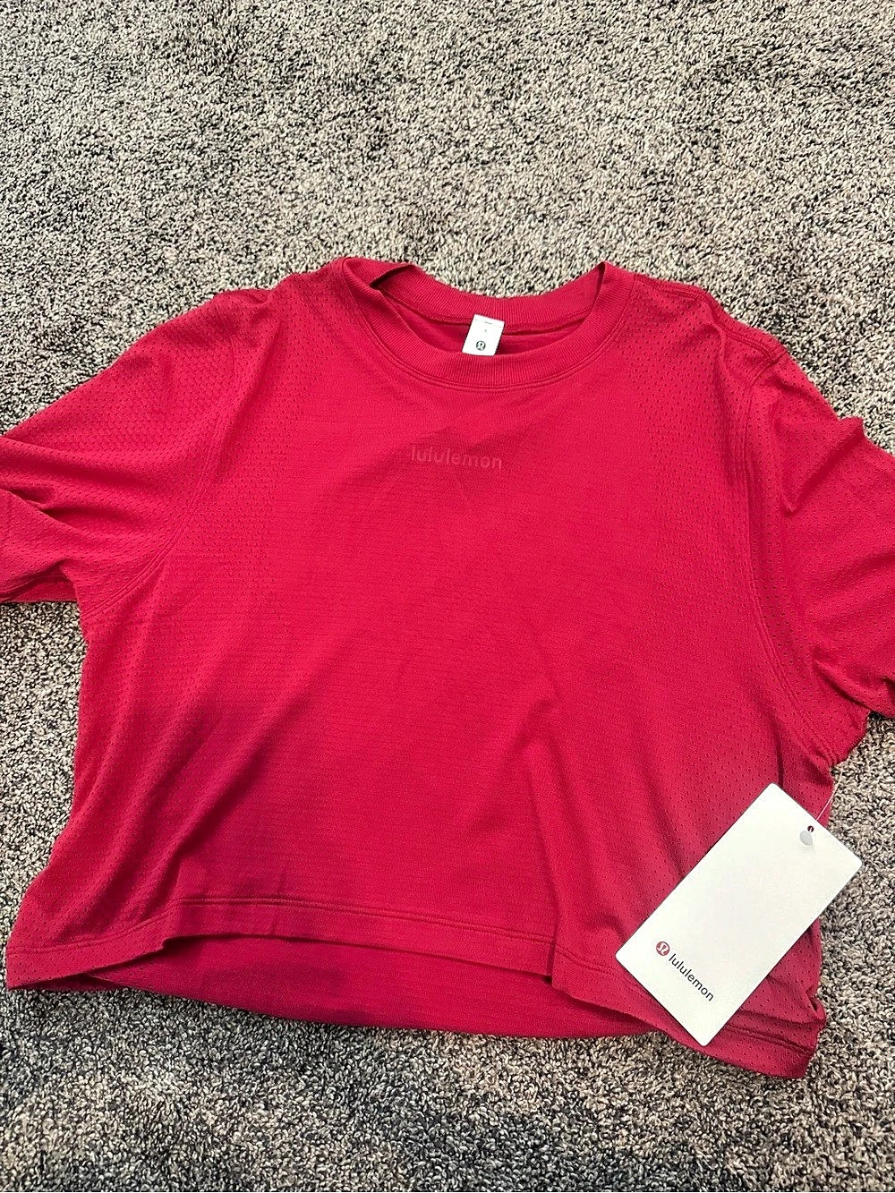 lululemon Train to Be Short-Sleeve Shirt Pink Small